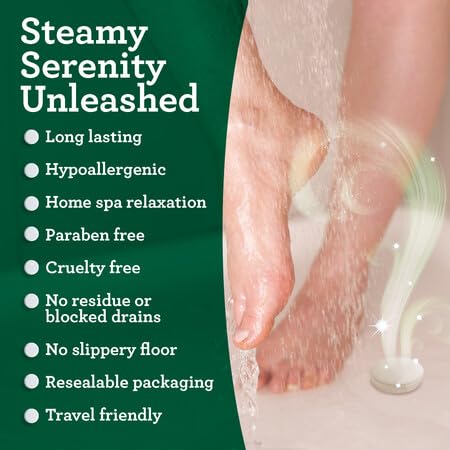 GuruNanda Breathe Shower Steamer Tablets (Pack of 10) - 100% Natural Eucalyptus Essential Oil helps with Congestion and Basil Supports Stress Relief & Mental Clarity - Perfect for Home Spa & Self Care