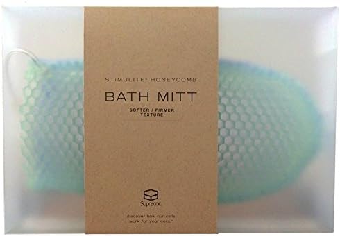 Supracor Spa Bath Mitt Body Exfoliator Face Scrub Sponge (Purple)