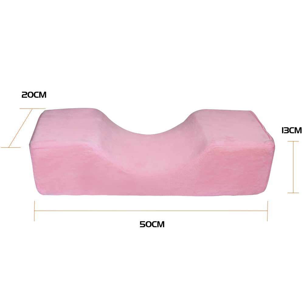 MNpartnery Salon Eyelash Extension Neck Pillow - Comfortable Velvet Beauty Memory Foam Pillow,to Protect The Neck When Used for Lash Extension Grafting Make Up (Black)