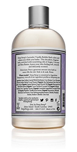 Deep Steep Classic Bubble Bath Lavender Vanilla 17 Ounce
