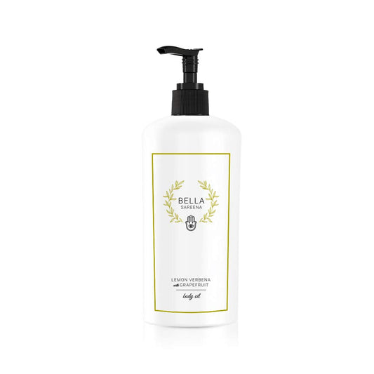 Organic All Natural Bella Sareena Spa Limón Verbena y Pomelo Aceite Corporal Esencial de Baño 8 oz Cítricos Hidratantes