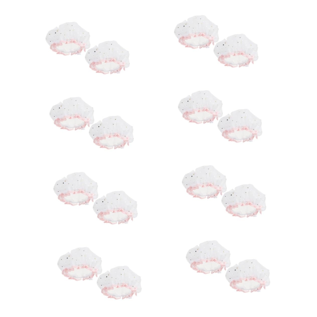 Angoily 2pcs Beauty Hat Women Spa Cap Modern Shower Cap Hair Salon Cap Elastic Bath Caps Chemo Cap Bath Accessories Hair Cap for Shower Spa Hair Caps Girl Hats Satin Hair Mask Miss Muslim