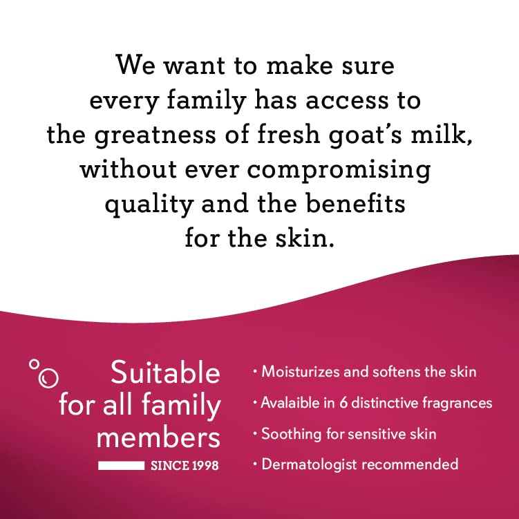 Caprina by Canus Bubble Bath, Original Formula, 27.1 oz, Pack of 4, with Fresh Canadian Goat Milk,Red