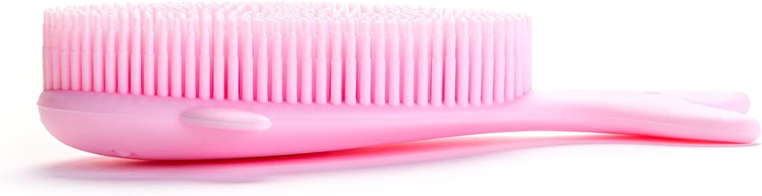 Premium Sensory Brush for Kids or Autism,Soft Silicone Body Scrubber,2 in 1 Sensory Room Occupational Therapy Sensory Brushes,Silicone Loofah,Pets Shower Brush Bath Brush Shampoo Brush(Whale-Teal)