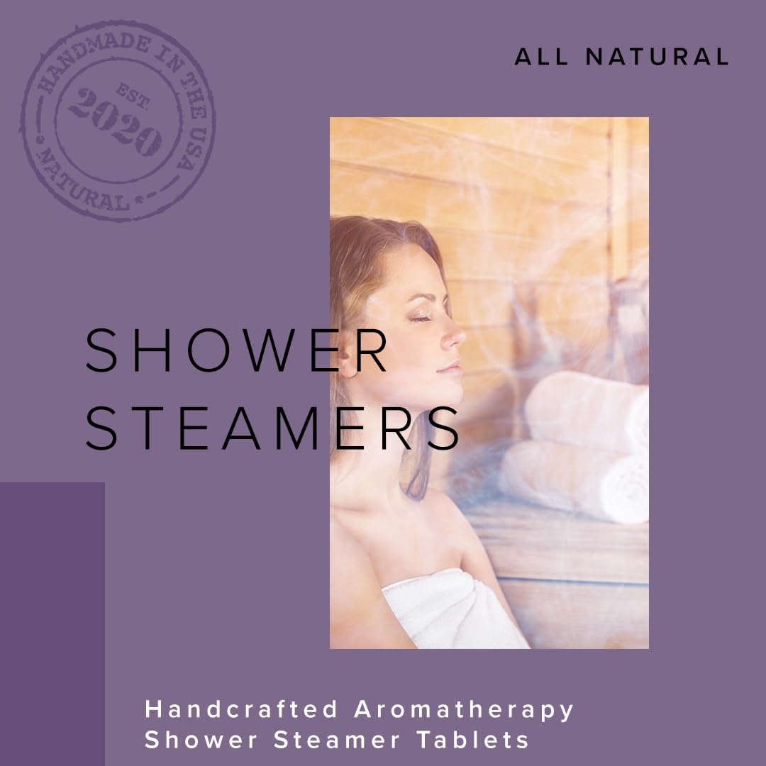 BOOTLEG BATH Shower Steamers Aromatherapy 15 Pack, 100% Pure Essential Oil, Eucalyptus, All Natural, for Men and Women, Made in USA