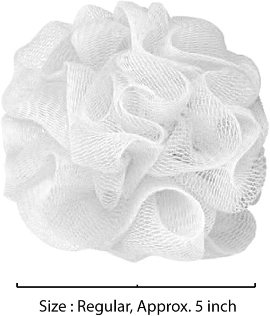 Aquasentials Mesh Pouf Bath Sponge (4 Pack) (Multi-Color)