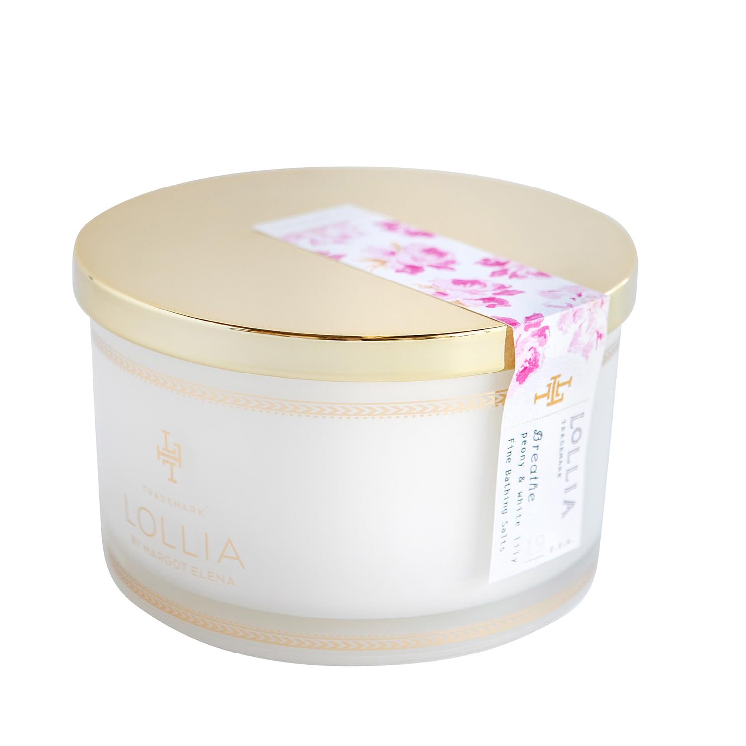 Lollia Fine Bathing Salts, 20 oz. – Bath Essential for Women, Bathtub Accessories, Relaxing Bath Salts for Women, Bath Products, Scented Luxury Bath Salts