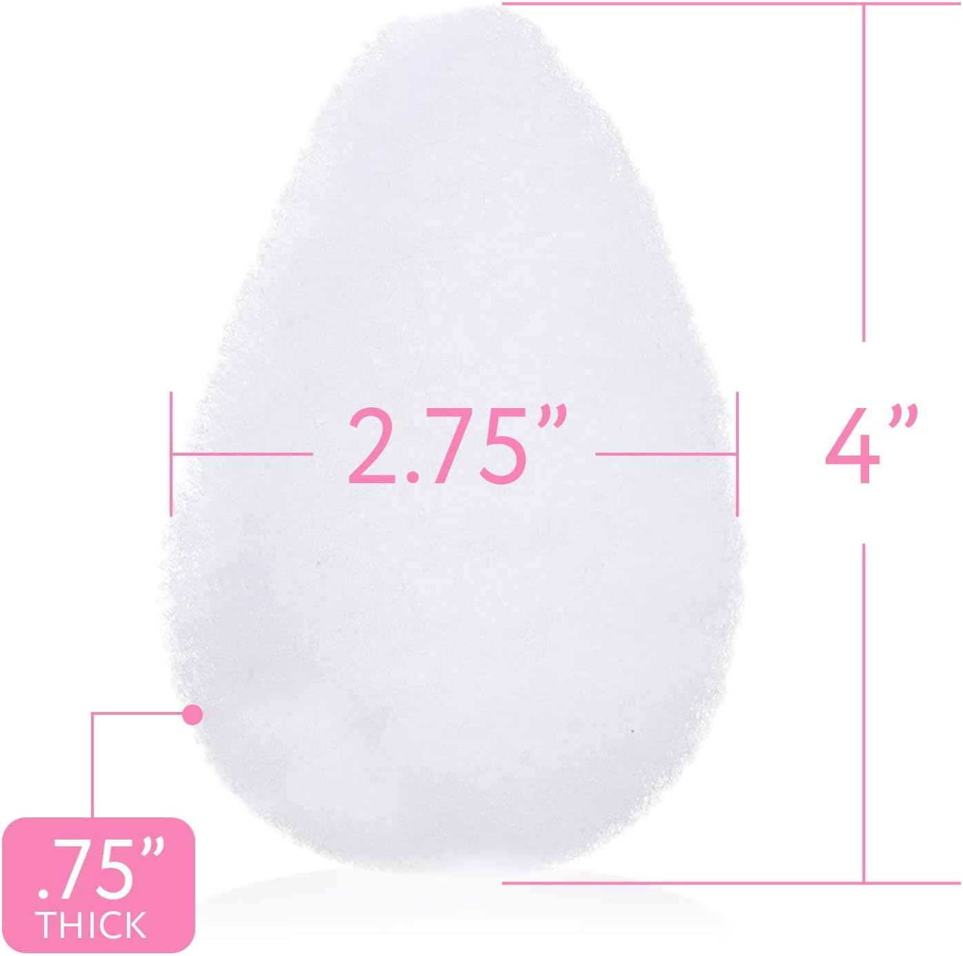 10 Pack Facial Sponge for Daily Cleansing and Gentle Exfoliating - Buff Exfoliating Facial Sponge Pads for Removing Dead Skin, Dirt, and Makeup - Christmas Gifts for Women - Made in The USA