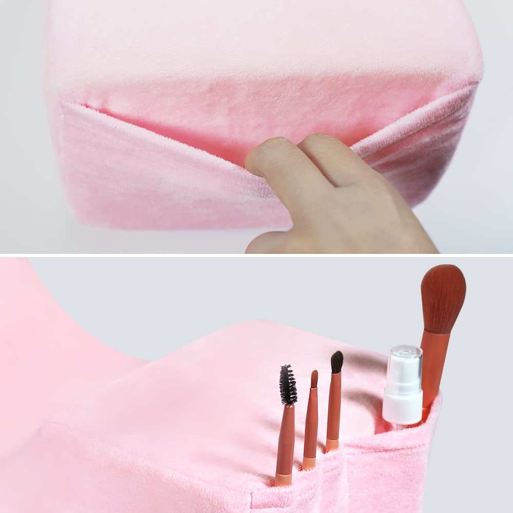 MNpartnery Salon Eyelash Extension Neck Pillow - Comfortable Velvet Beauty Memory Foam Pillow,to Protect The Neck When Used for Lash Extension Grafting Make Up (Black)