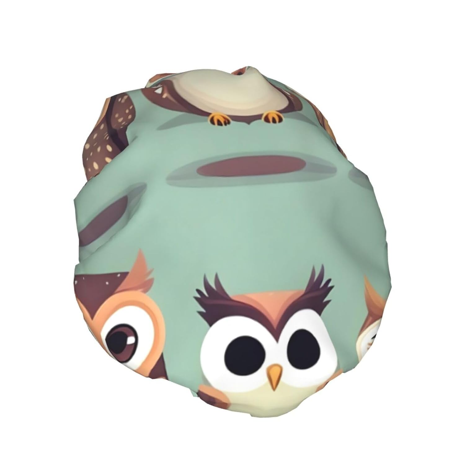 Ice Hockey print Print Reusable Shower Cap for Women,Double Waterproof Layers Bathing Hat,Quick Drying Bath Hair Cap