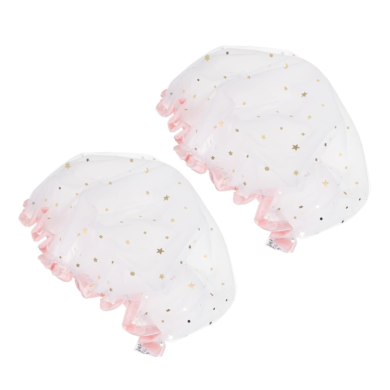 Angoily 2pcs Beauty Hat Women Spa Cap Modern Shower Cap Hair Salon Cap Elastic Bath Caps Chemo Cap Bath Accessories Hair Cap for Shower Spa Hair Caps Girl Hats Satin Hair Mask Miss Muslim