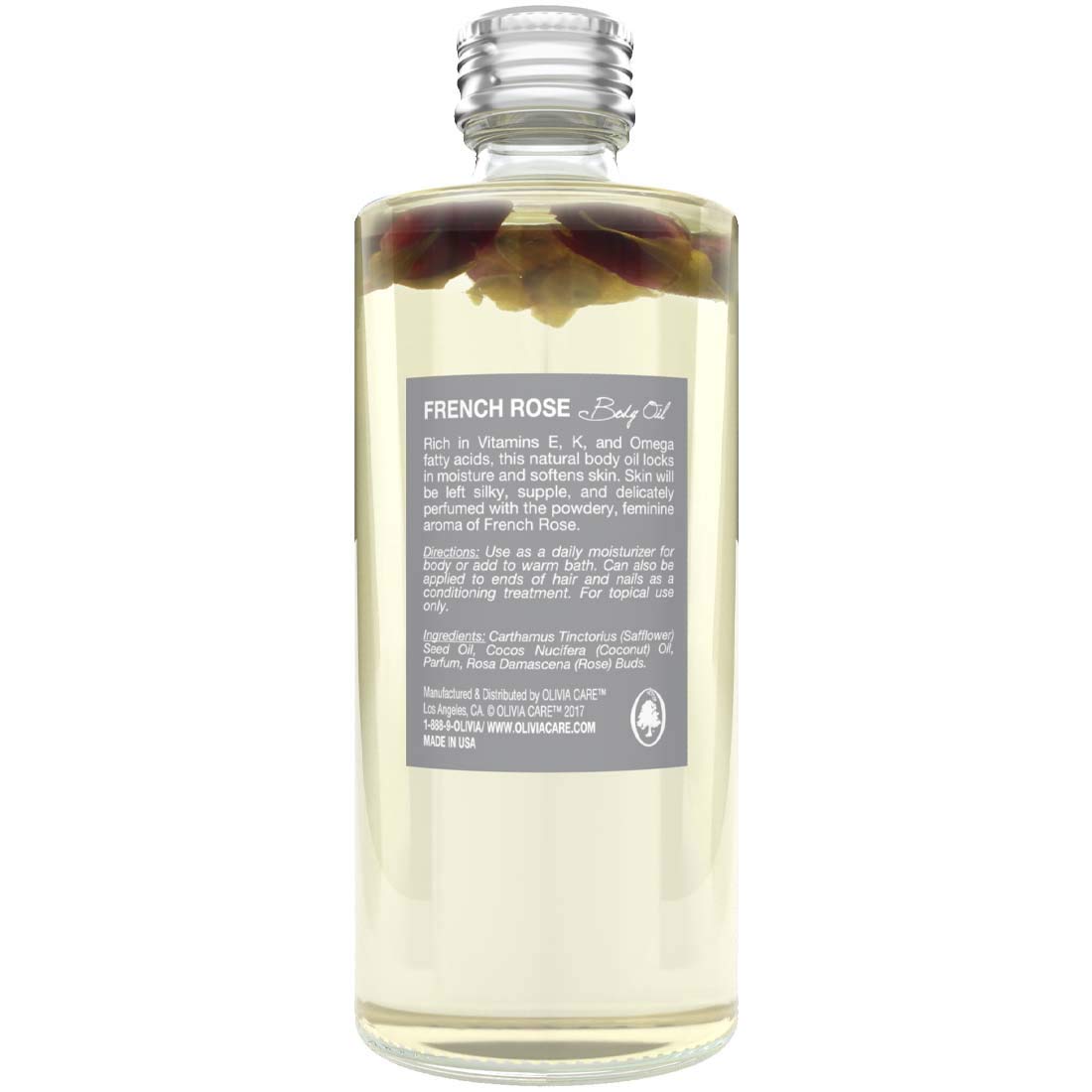 Olivia Care Body Oil Eucalyptus Mint Vegan & Natural | Hydrating & Moisturizing - Infused with VITAMIN E, K & Omega Fatty Acids - Reduce Dry Skin, Anti-Aging Properties (Eucalyptus Mint)