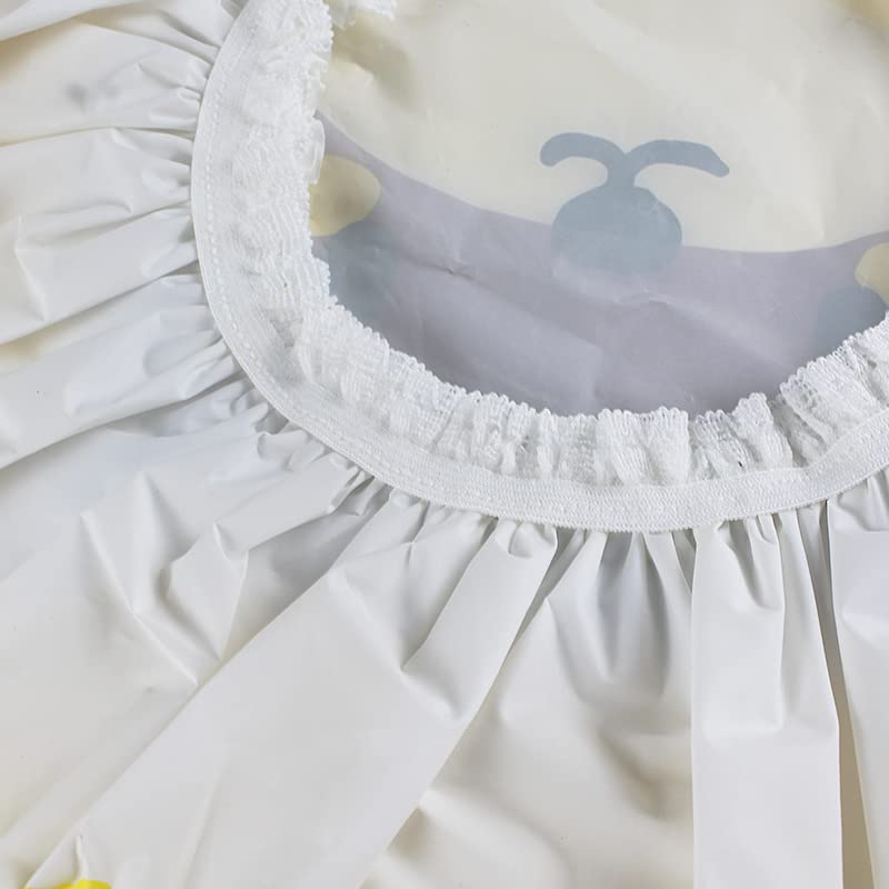 4Pcs Shower Caps, Waterproof Bath Caps Plastic Reusable Shower Caps Elastic Band Bath Hair Caps for Women Kids (P-3)