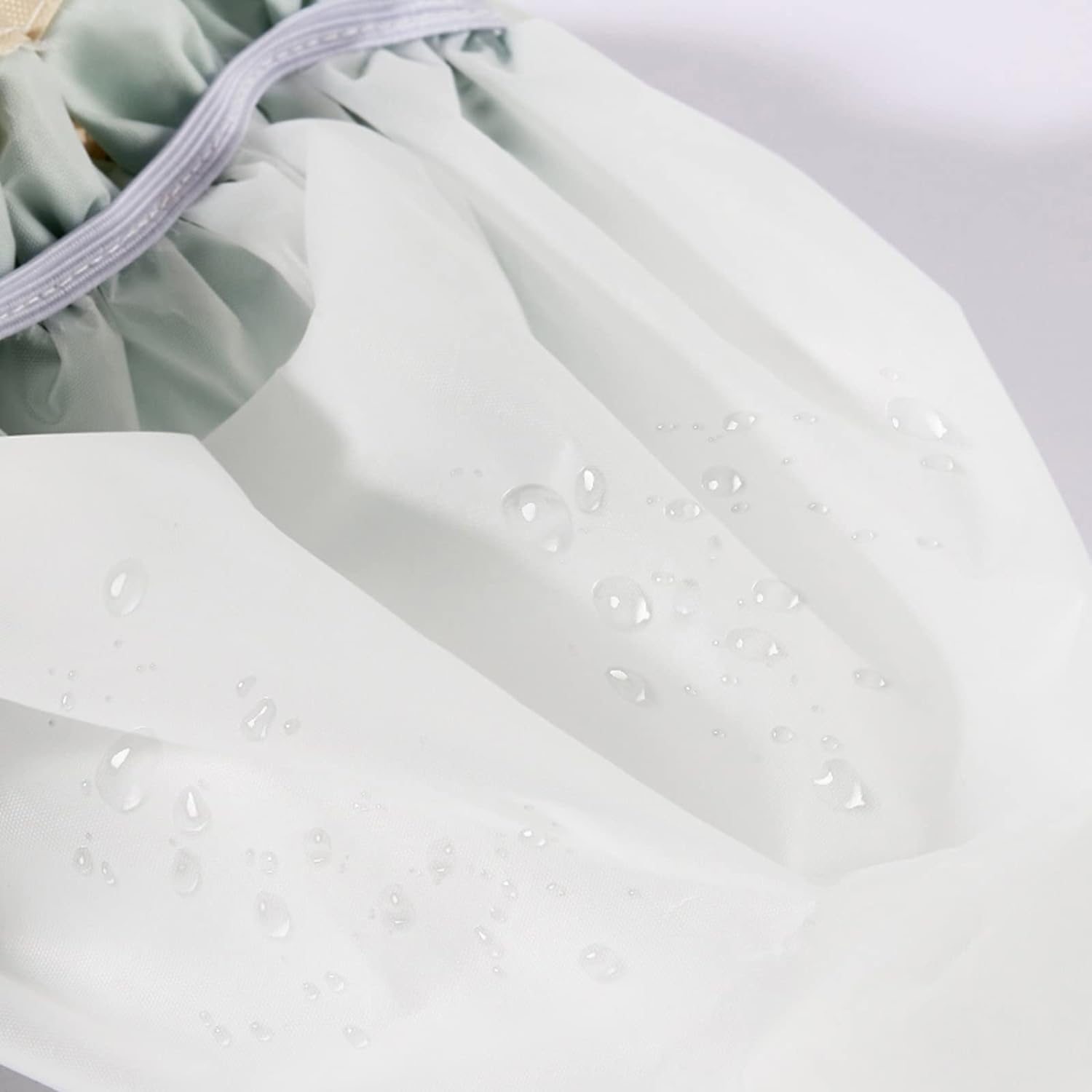 Qeuly 2 Pack Waterproof Shower Cap, Reusable Shower Cap for Women, Elastic Bathing Shower Hat Double Layers Bathing Hair Cap PEVA Lined Shower Hair Bath Cap (Pink)