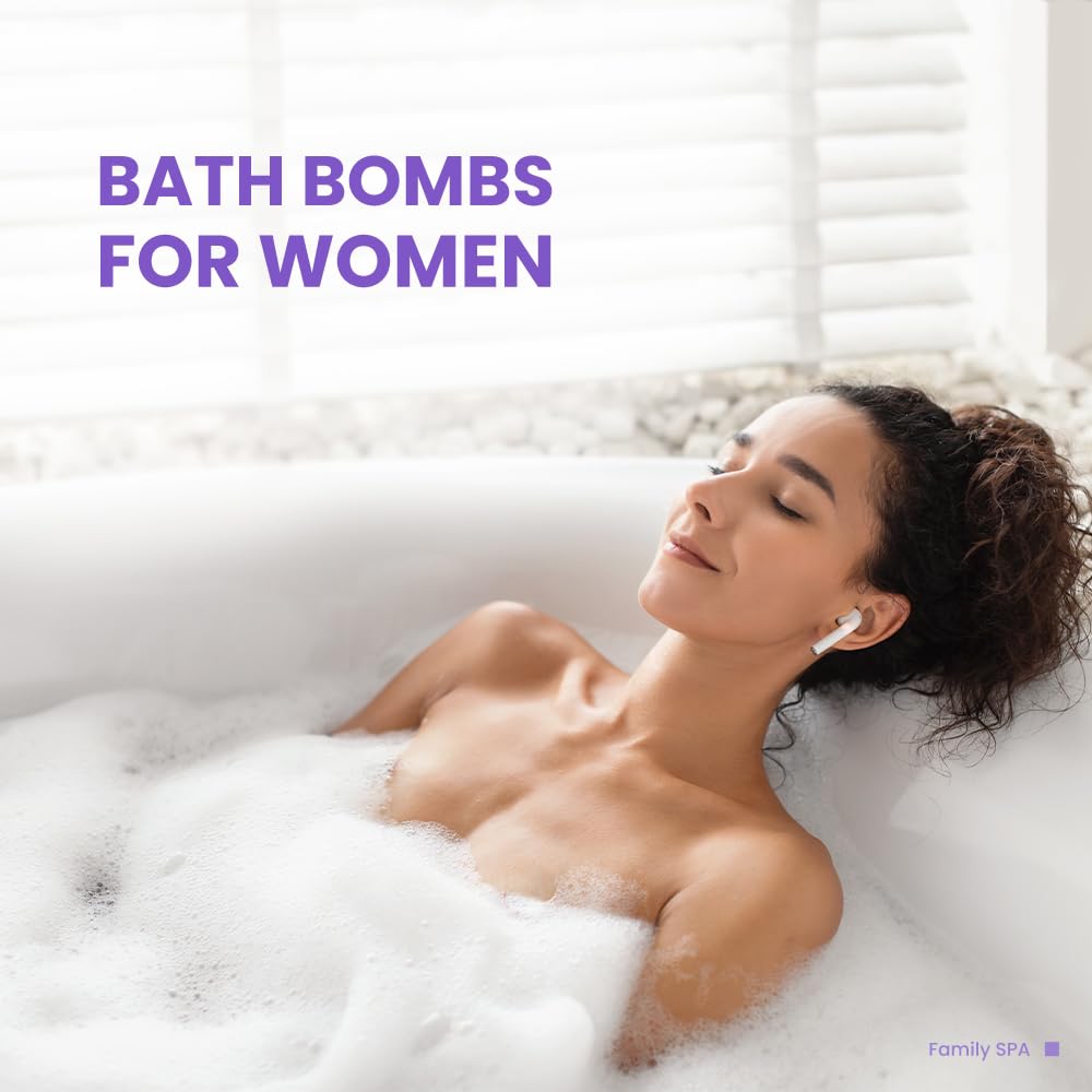 Bath Bombs for Women, BODY & EARTH 10 X 3.5 oz Ocean Bath Bomb Gift Sets Essential Oils Handmade Birthday Gift Idea for Family, Women, Men, Mother's Day Gifts for Women