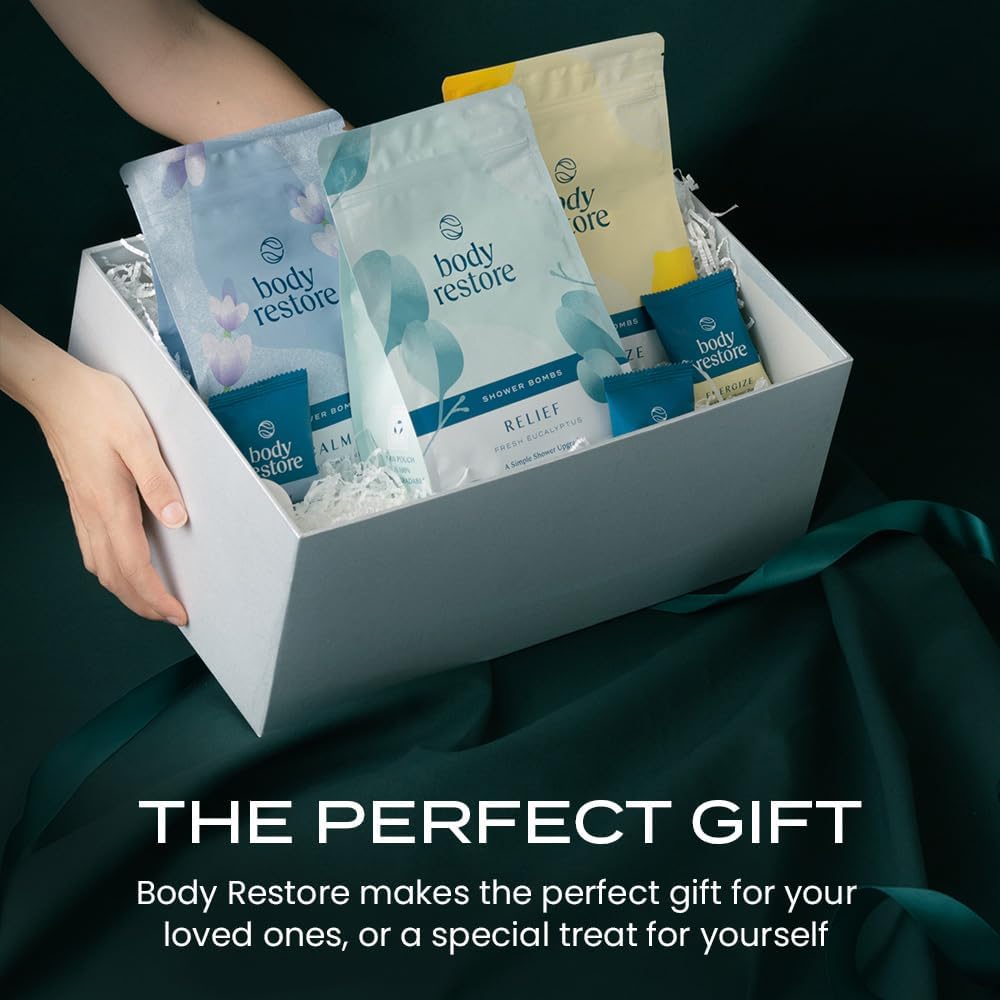 Body Restore Shower Steamers Aromatherapy - 15 Count - Christmas Stocking Stuffers, Relaxation Birthday Gifts for Women and Men, Stress Relief and Luxury Self Care - Amore