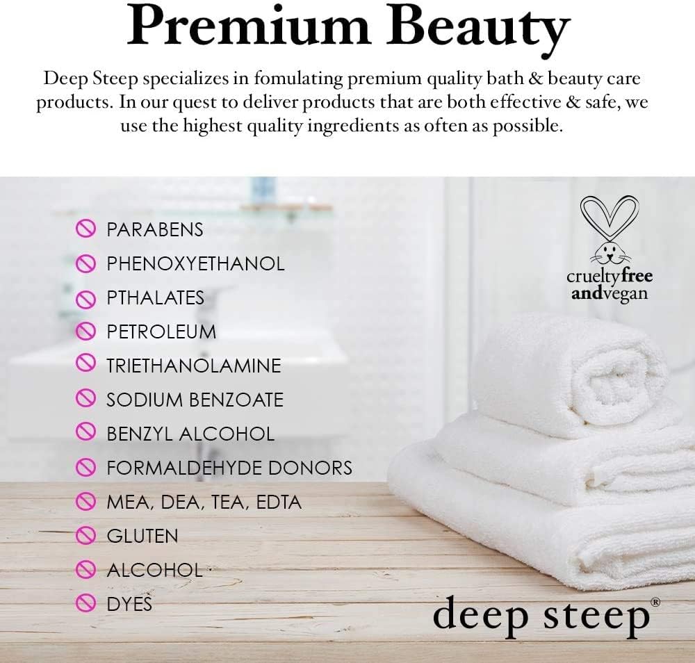 Deep Steep Bubble Bath, 17 Ounce (Pack of 2) (Vanilla Coconut)