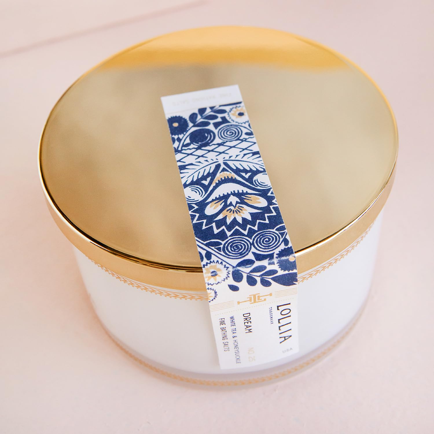 Lollia Fine Bathing Salts, 20 oz. – Bath Essential for Women, Bathtub Accessories, Relaxing Bath Salts for Women, Bath Products, Scented Luxury Bath Salts