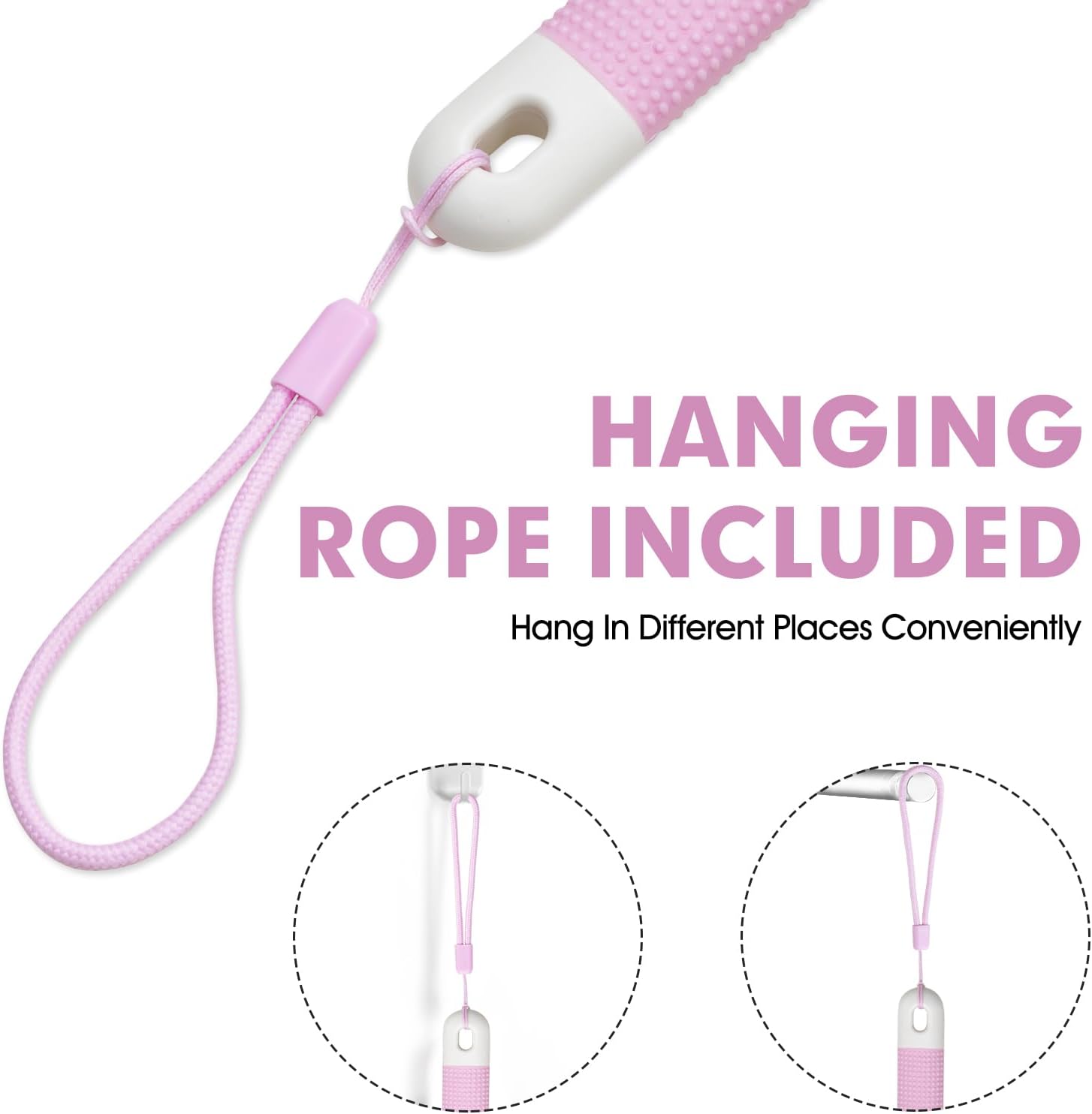 Backski Back Scrubber Anti Slip for Shower,Shower Brush Long Handle with Stiff and Soft Bristles,Body Exfoliator for Bath or Dry Brush(Blue)