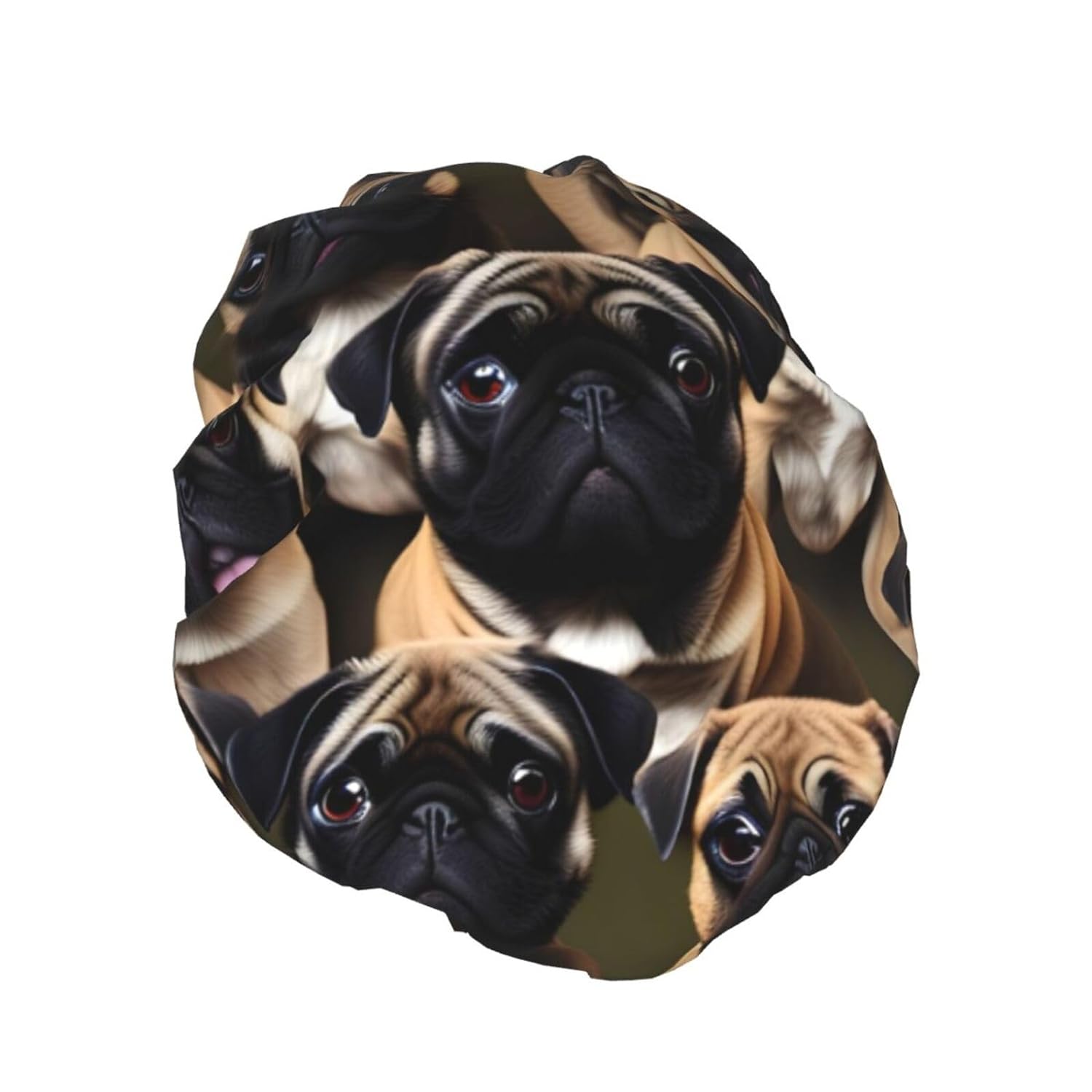 Ice Hockey print Print Reusable Shower Cap for Women,Double Waterproof Layers Bathing Hat,Quick Drying Bath Hair Cap