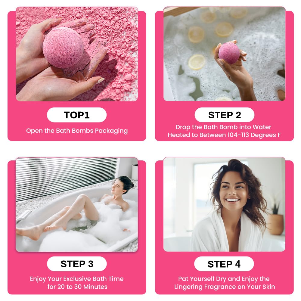 Bath Bombs for Women, BODY & EARTH 10 X 3.5 oz Ocean Bath Bomb Gift Sets Essential Oils Handmade Birthday Gift Idea for Family, Women, Men, Mother's Day Gifts for Women