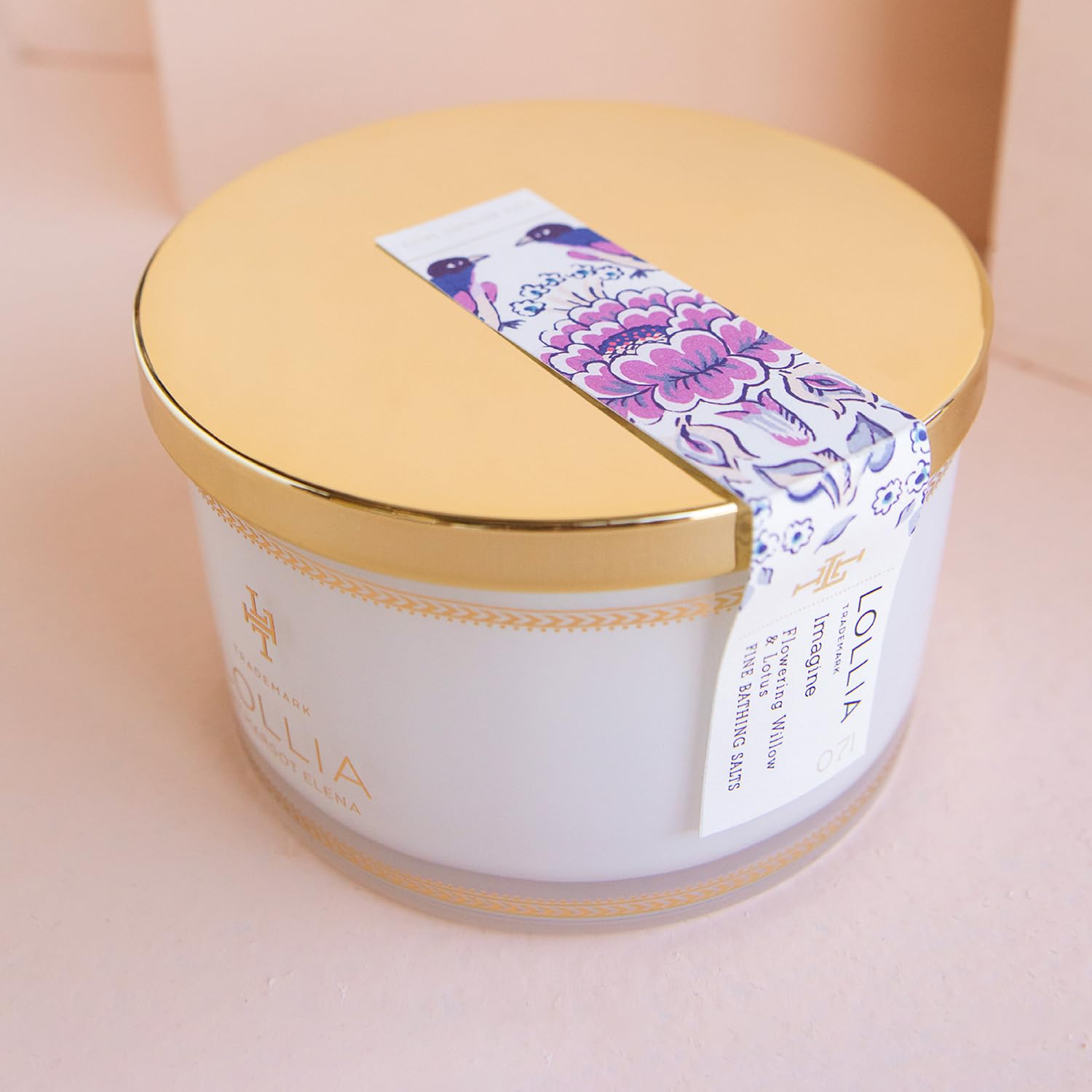 Lollia Fine Bathing Salts, 20 oz. – Bath Essential for Women, Bathtub Accessories, Relaxing Bath Salts for Women, Bath Products, Scented Luxury Bath Salts