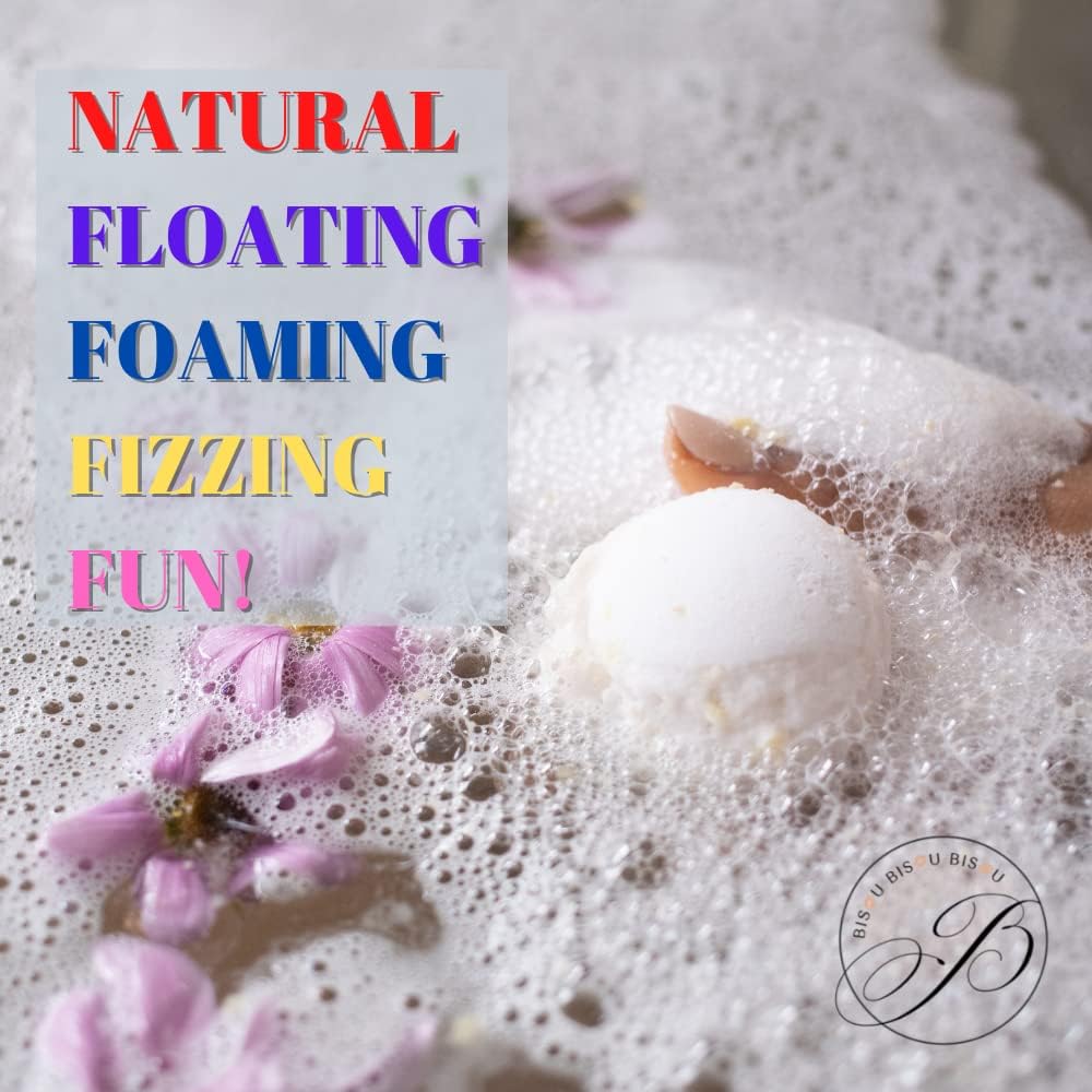 Bath Bombs Gift Set of 12, Natural Bath Bombs with Fizzes, Shea, Coco Butter, Scented Organic Bath Bomb, Gift Set for Women, Bath Bombs for Women