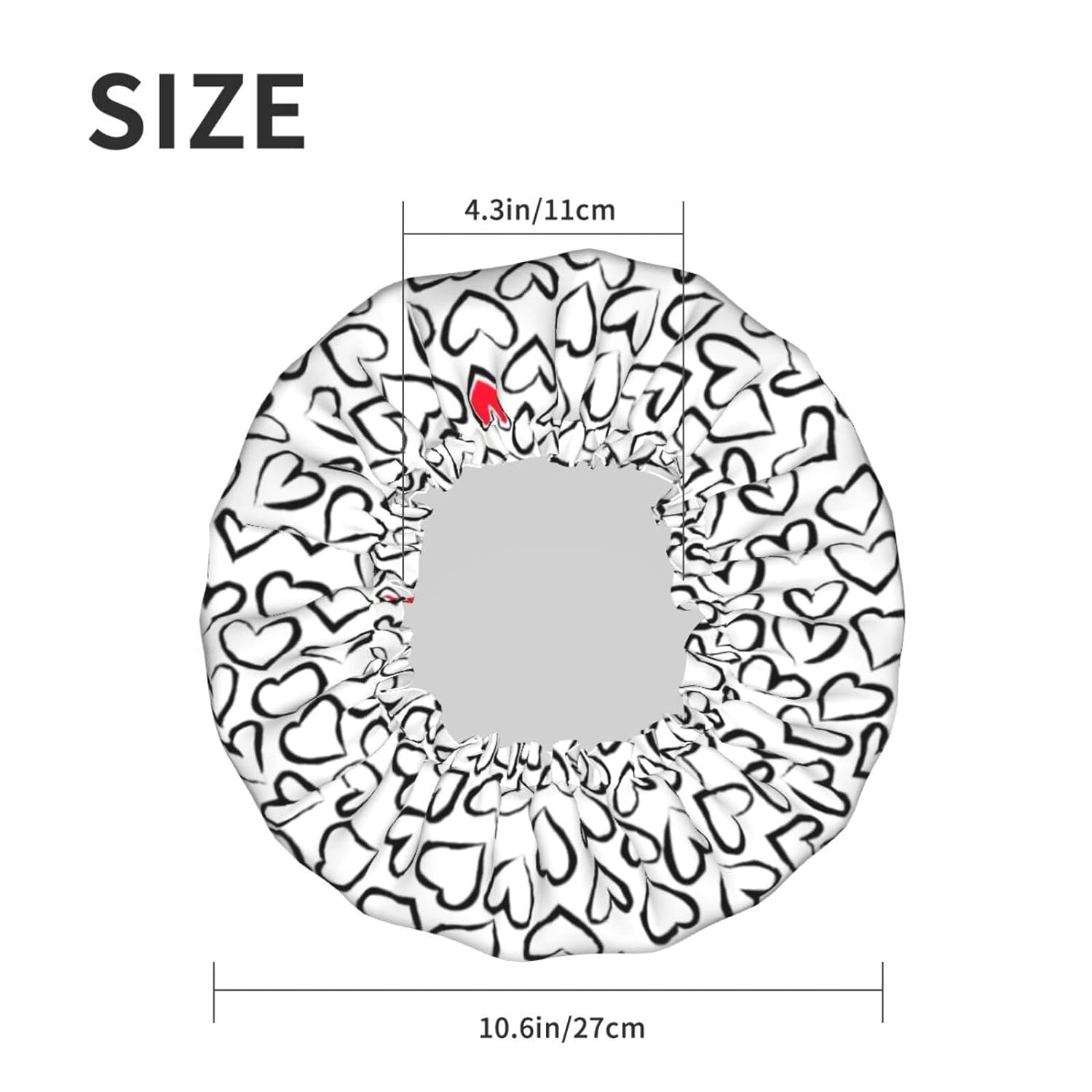 Rubber Ducks Shower Cap For Women Reusable Waterproof Double Layers Bath Cap Hair Protection Elastic Ladies Spa Salon Shower Hat