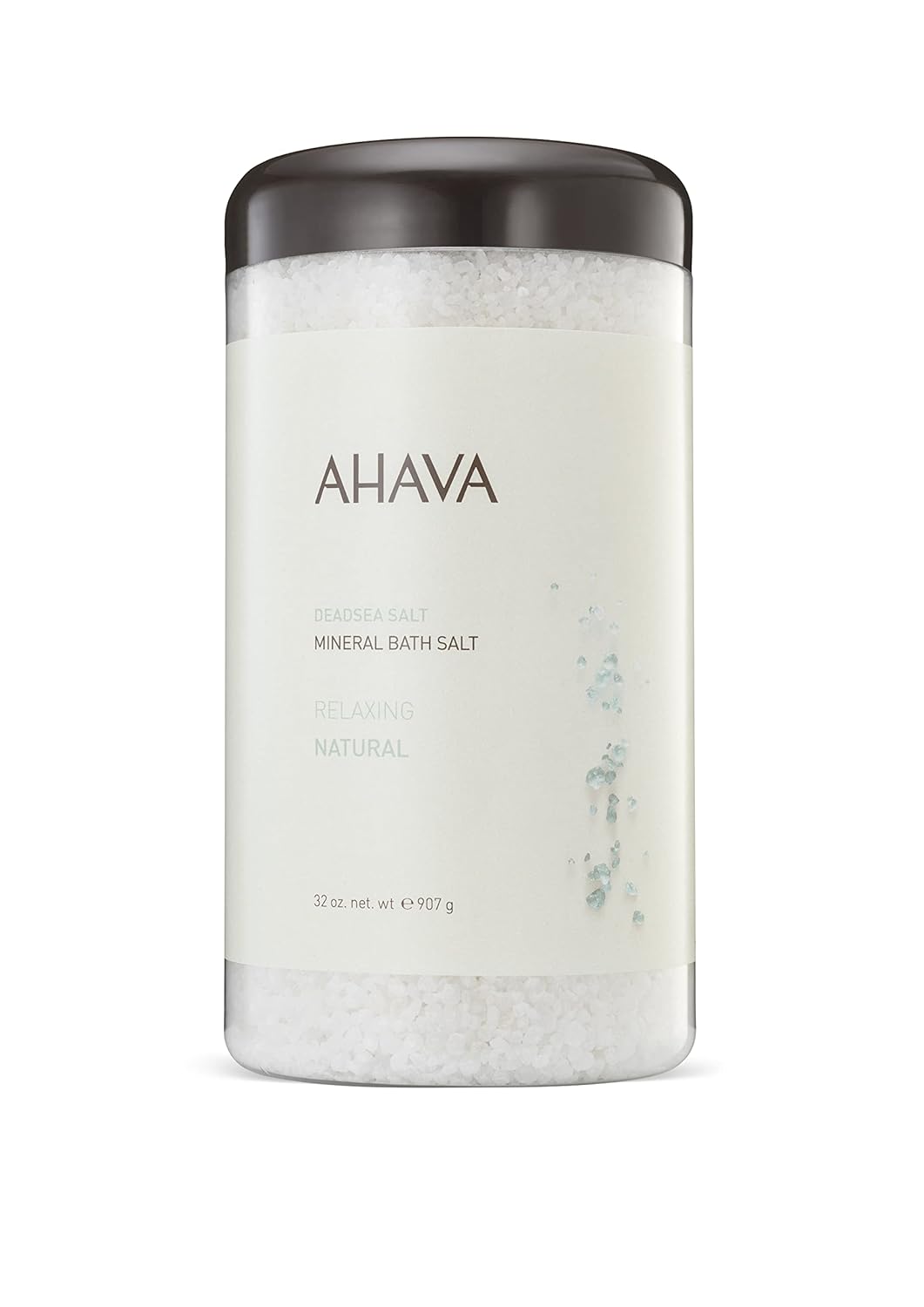 AHAVA Dead Sea Mineral Bath Salt- Intense Relaxation for Body & Mind, Elevates Moisture, Softens & Eases Sore Muscles, Enriched by Exclusive Dead Sea Salt & Osmoter blend, 32 oz