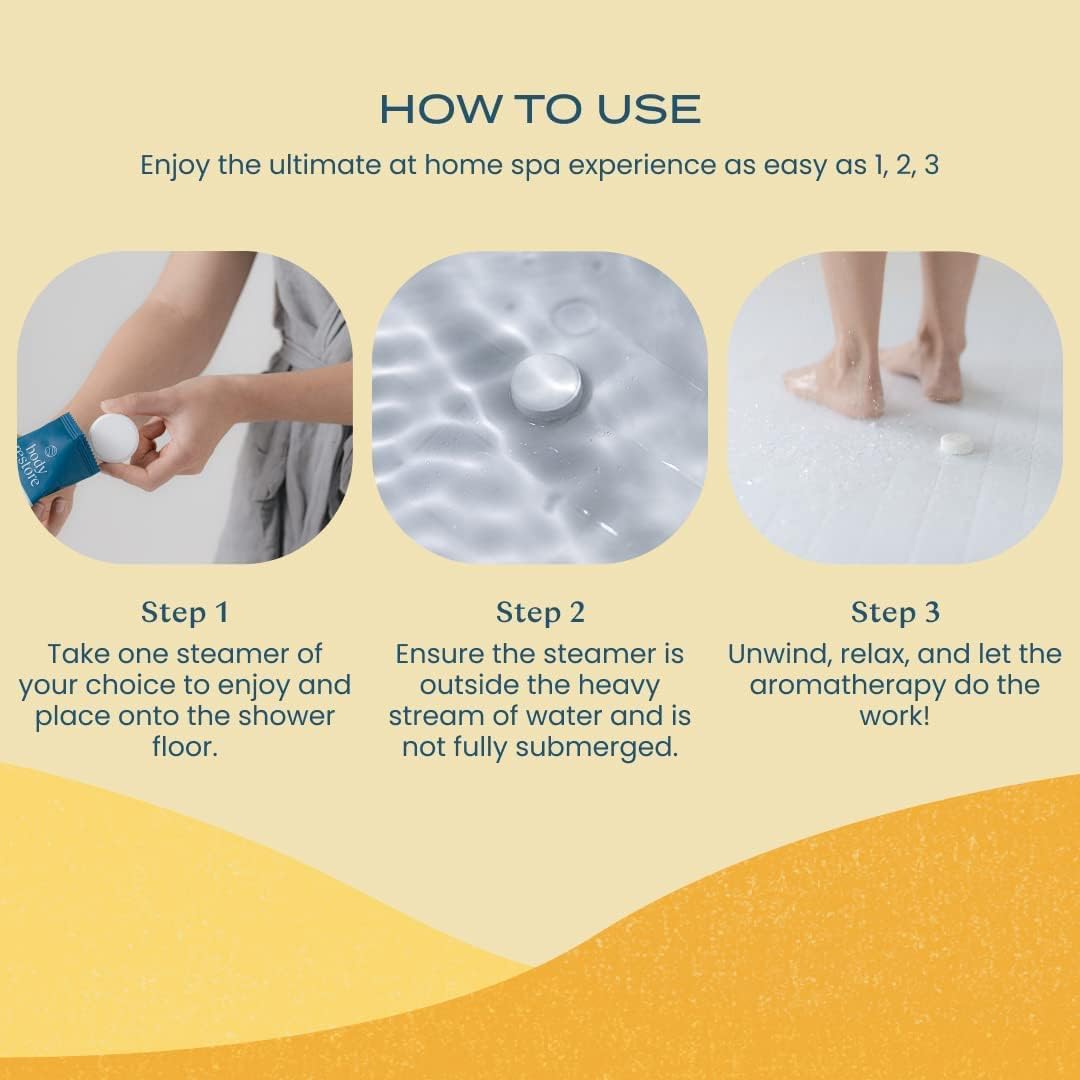 Body Restore Shower Steamers Aromatherapy 15 Pack - Christmas Gifts Stocking Stuffers, Relaxation Birthday Gifts for Women and Men, Stress Relief and Luxury Self Care, Citrus Shower Bath Bombs