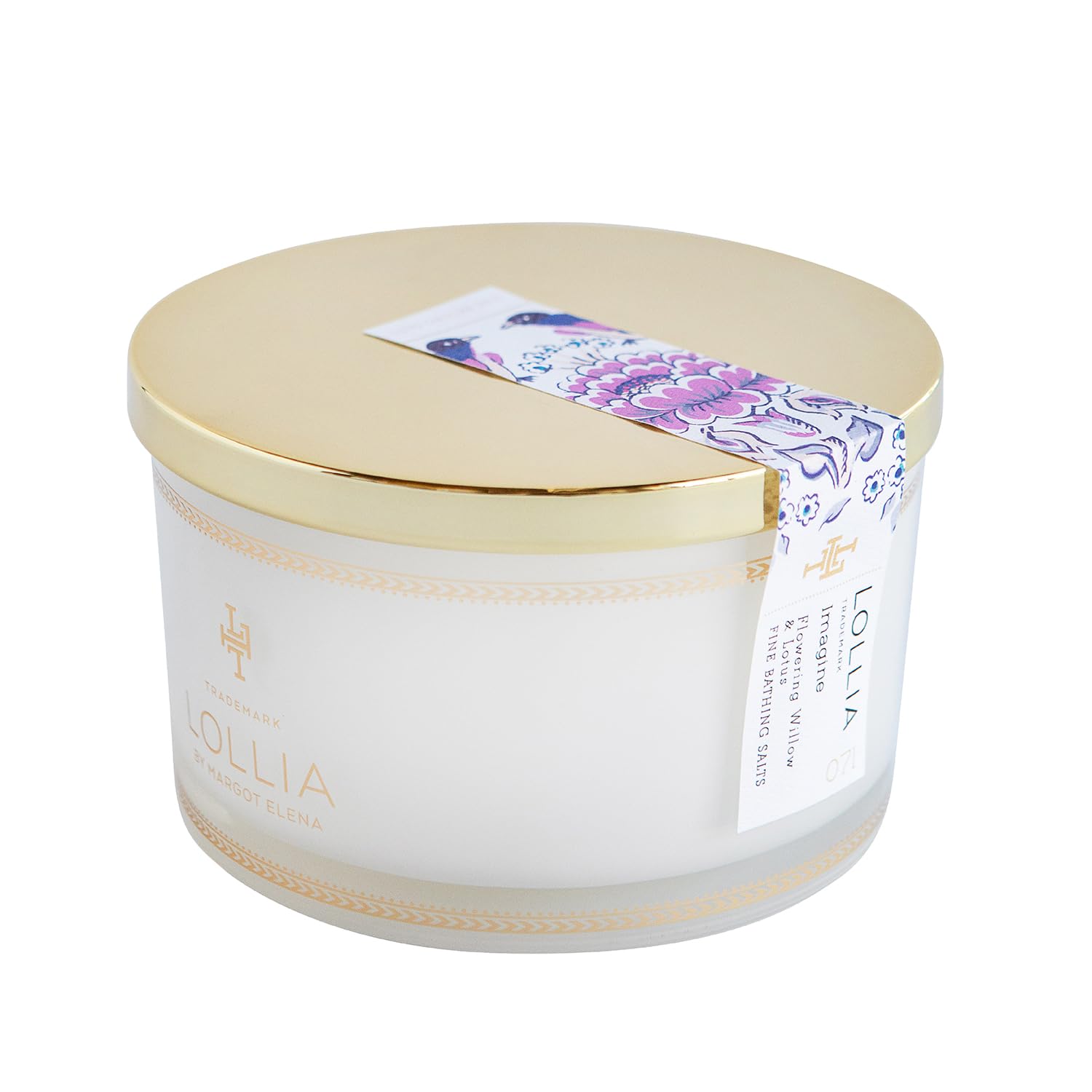 Lollia Fine Bathing Salts, 20 oz. – Bath Essential for Women, Bathtub Accessories, Relaxing Bath Salts for Women, Bath Products, Scented Luxury Bath Salts