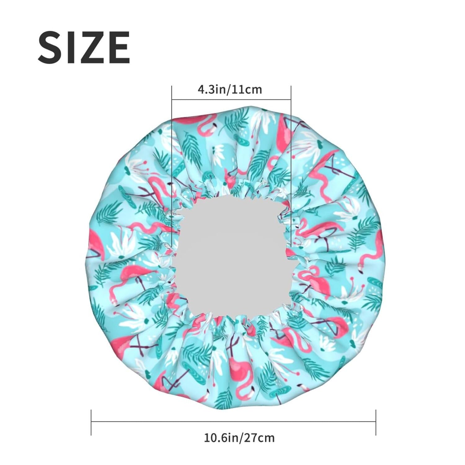 Rubber Ducks Shower Cap For Women Reusable Waterproof Double Layers Bath Cap Hair Protection Elastic Ladies Spa Salon Shower Hat