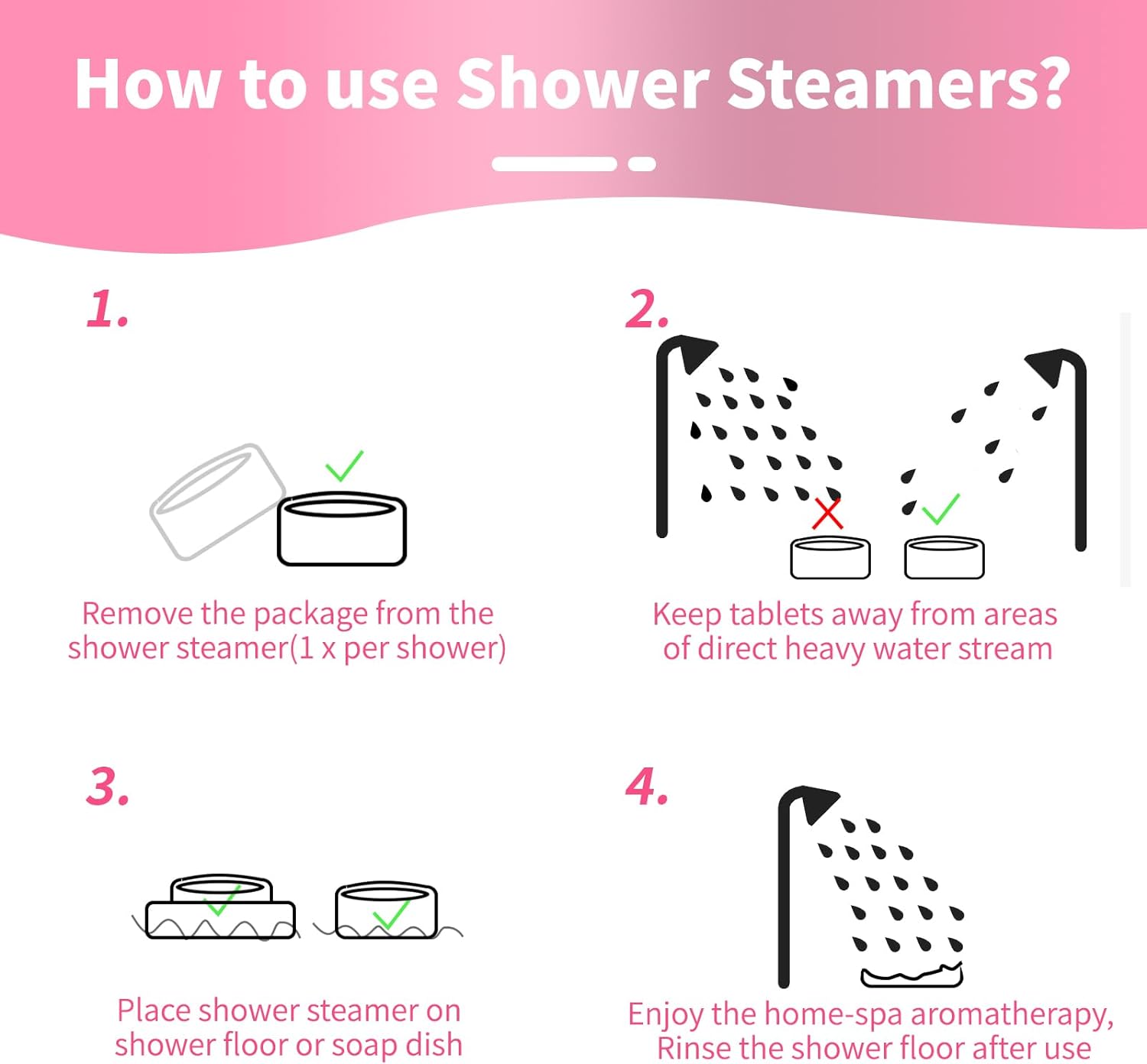 MR MIRYE Shower Steamers Aromatherapy 10 XL - Shower Bombs Organic with Essential Oils, New Year Gifts Stocking Stuffers, Self Care Home SPA Birthday Gifts for Women Men Girl Friend