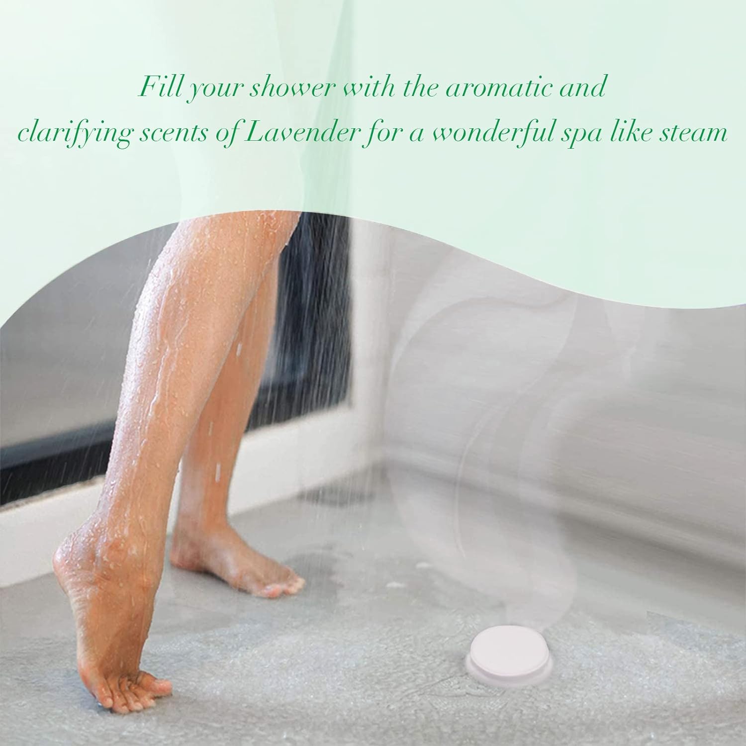 Poleview Lavender Shower Steamers Aromatherapy, Stress Relief Gifts for Women and Men, Strongly Scented Long Lasting Essential Oil Aromatherapy Shower Bombs for Self Care Relaxation Spa - 12 Packs