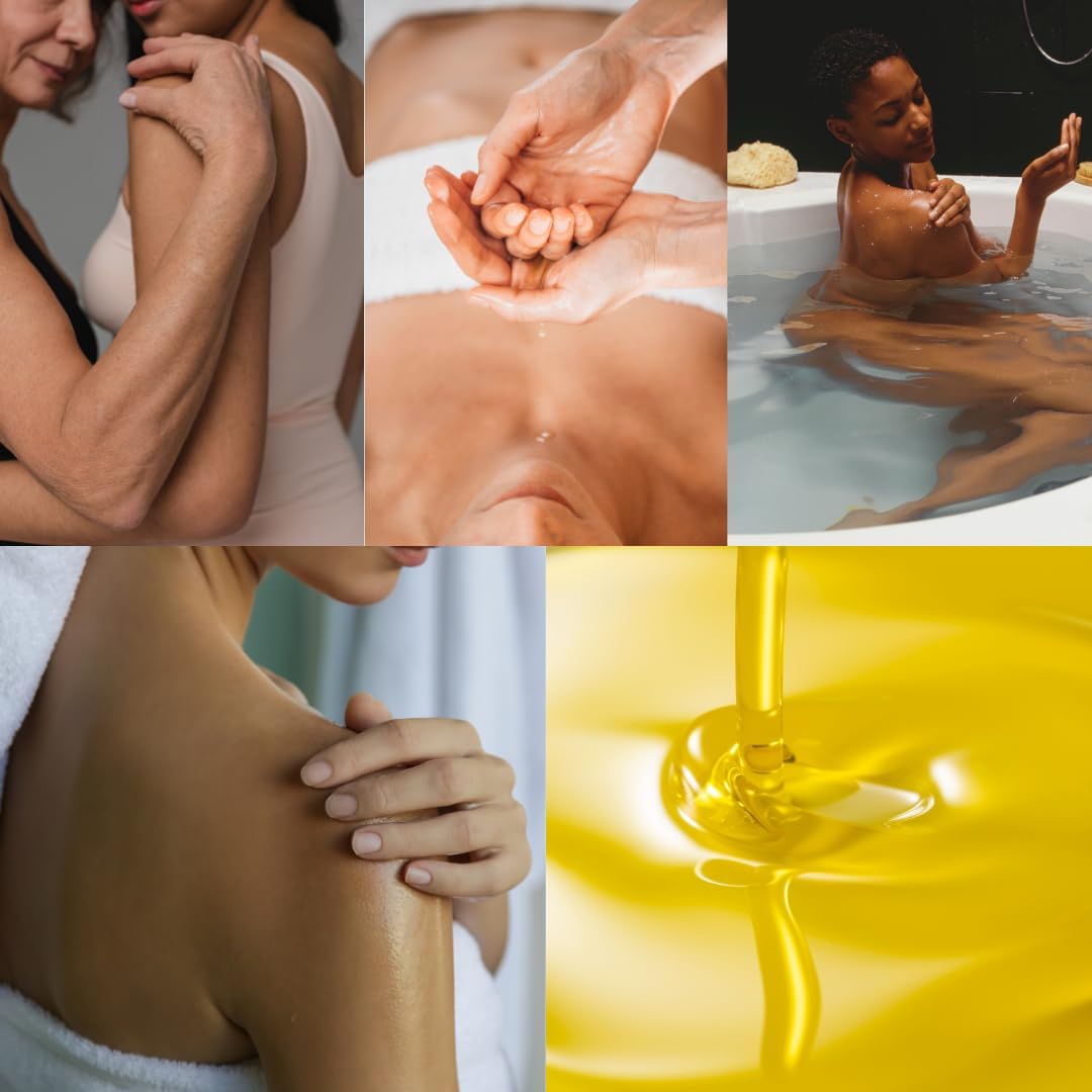 Skins Best Friend Skinny Dip Bath Oil Moisturizing Bath and Body Oil with Hemp and Essential Oils 4-8oz (8 oz)