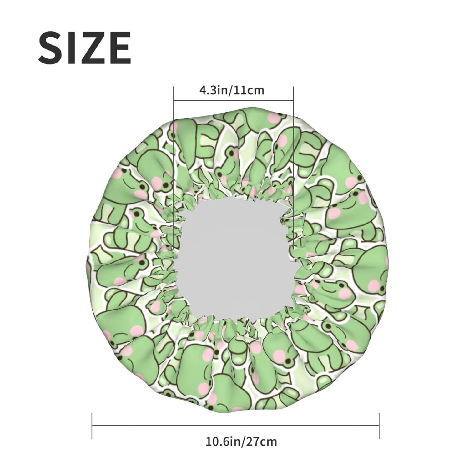 Rubber Ducks Shower Cap For Women Reusable Waterproof Double Layers Bath Cap Hair Protection Elastic Ladies Spa Salon Shower Hat