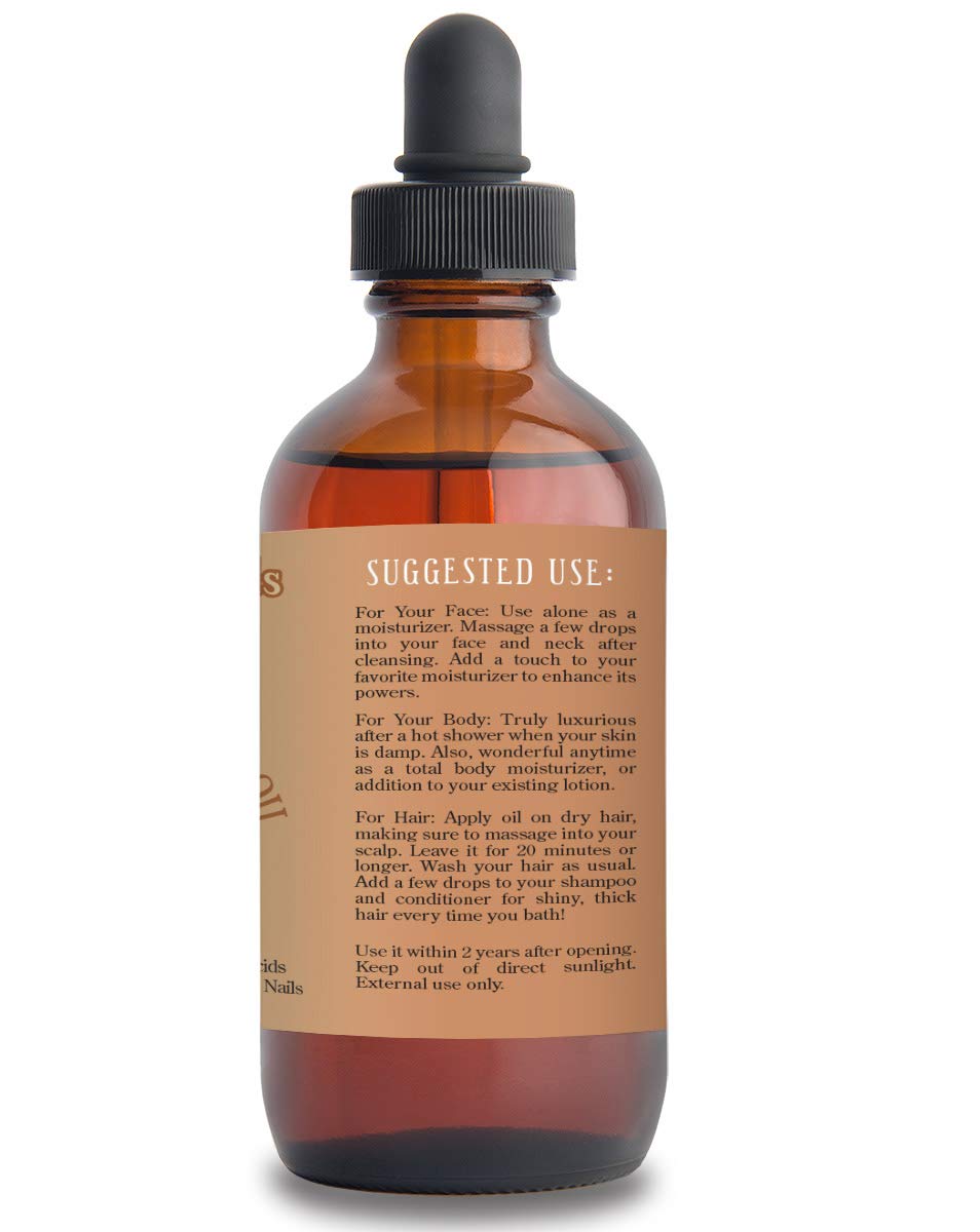Natural Born Oils Aceite de argán marroquí. 16oz. 100% puro y natural, prensado en frío, orgánico. Hidratante natural para tu piel y cabello
