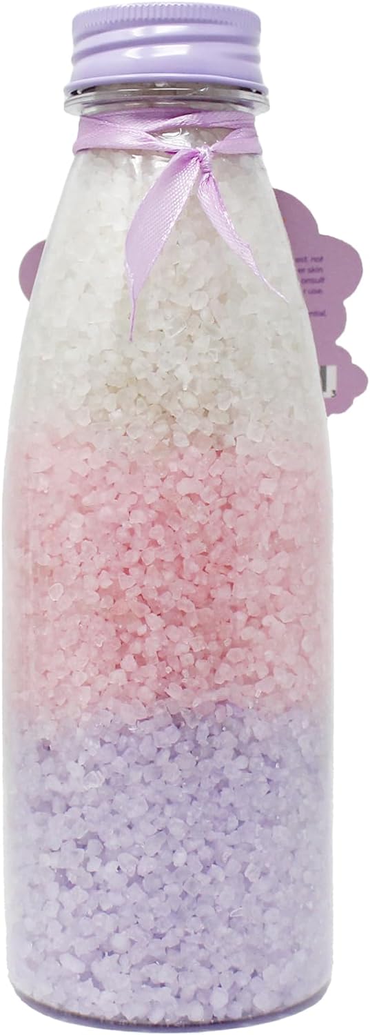 The Crème Shop Little Twin Stars Aromatherapy Bath Crystals | Bath Salts for Women | Relaxing Bath Products | Moisturizing Jojoba & Vitamin E Oil (Coco Rose)