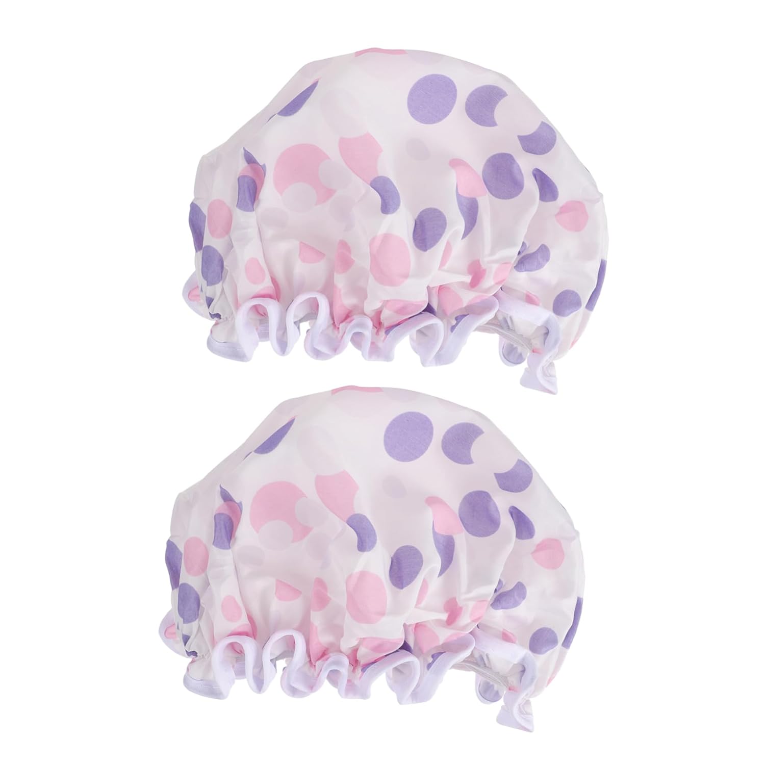 Angoily 2pcs Beauty Hat Women Spa Cap Modern Shower Cap Hair Salon Cap Elastic Bath Caps Chemo Cap Bath Accessories Hair Cap for Shower Spa Hair Caps Girl Hats Satin Hair Mask Miss Muslim