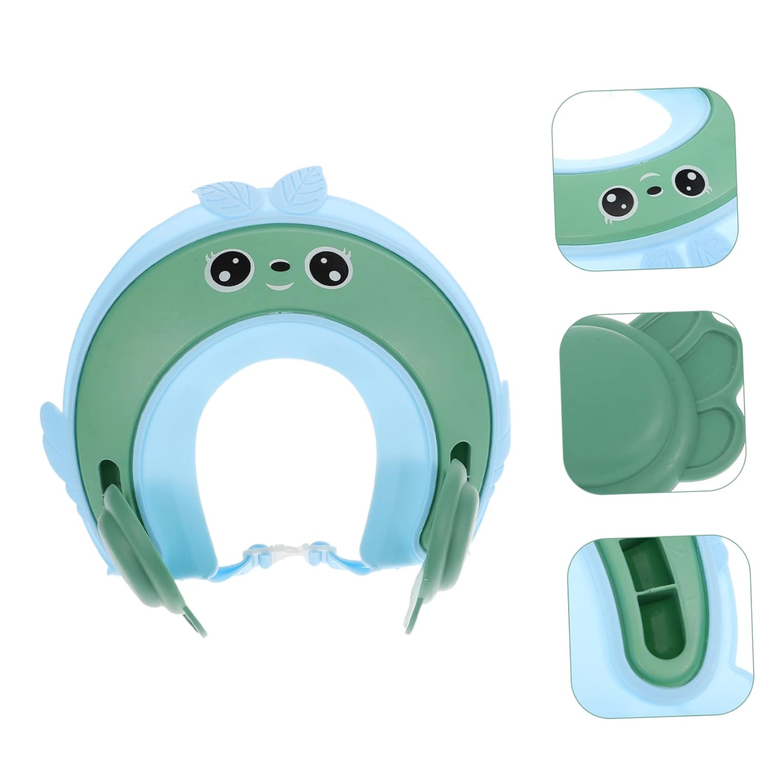 KOMBIUDA shampoo cap baby shower hat baby bath head protectors baby shampoo guard baby head wash cap protections bath caps infant shower cap baby crown bath products toddler child plastic