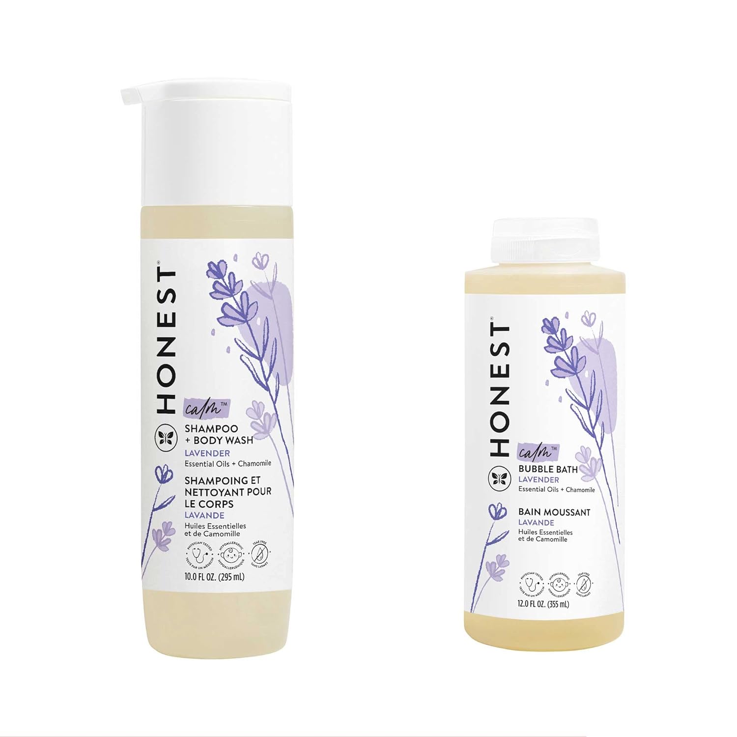 The Honest Company Foaming Bubble Bath | Gentle for Baby | Naturally Derived, Tear-free, Hypoallergenic | Citrus Vanilla Refresh, 12 fl oz