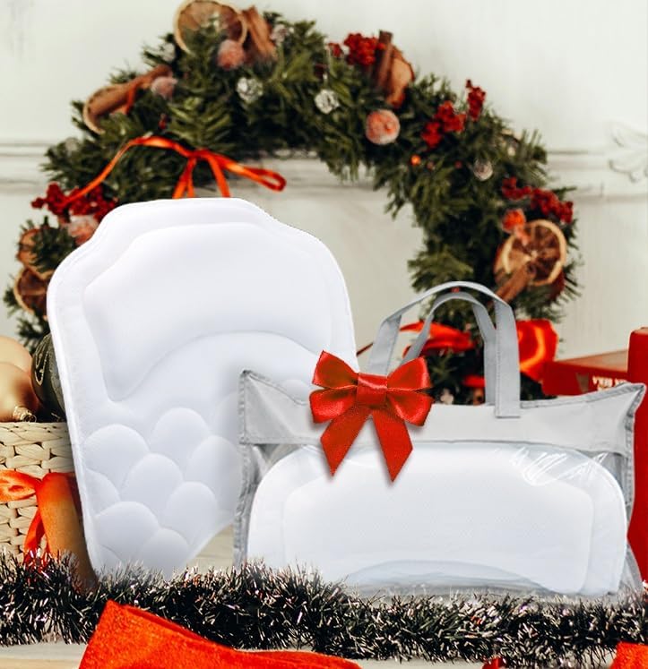 Beautybaby Bathtub Spa Pillow Bath Pillows for tub, with Non-Slip 8 Large Strong Suction Cups, Free Machine Washable Bag