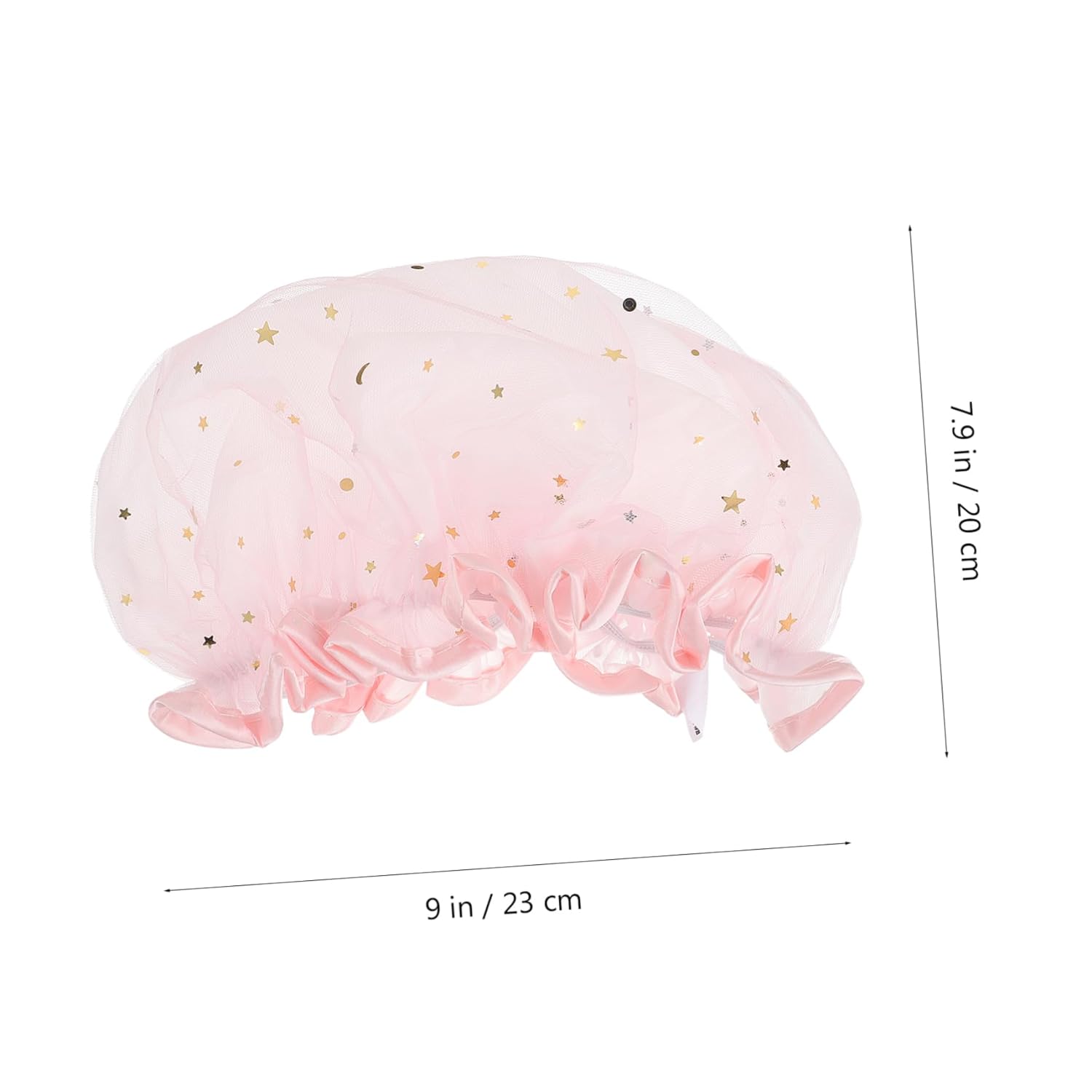 Angoily 2pcs Beauty Hat Women Spa Cap Modern Shower Cap Hair Salon Cap Elastic Bath Caps Chemo Cap Bath Accessories Hair Cap for Shower Spa Hair Caps Girl Hats Satin Hair Mask Miss Muslim