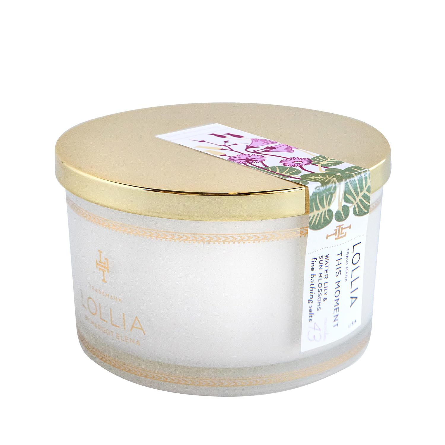 Lollia Fine Bathing Salts, 20 oz. – Bath Essential for Women, Bathtub Accessories, Relaxing Bath Salts for Women, Bath Products, Scented Luxury Bath Salts