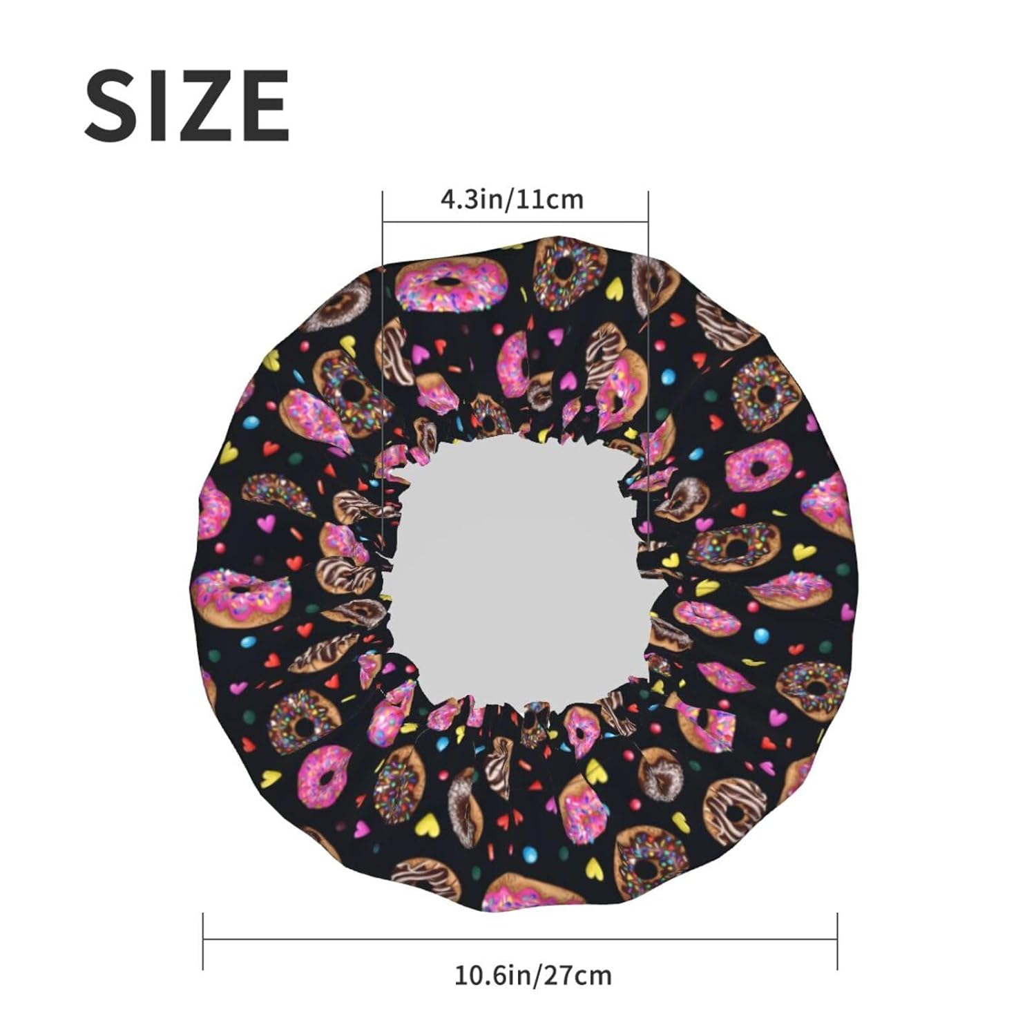 Rubber Ducks Shower Cap For Women Reusable Waterproof Double Layers Bath Cap Hair Protection Elastic Ladies Spa Salon Shower Hat