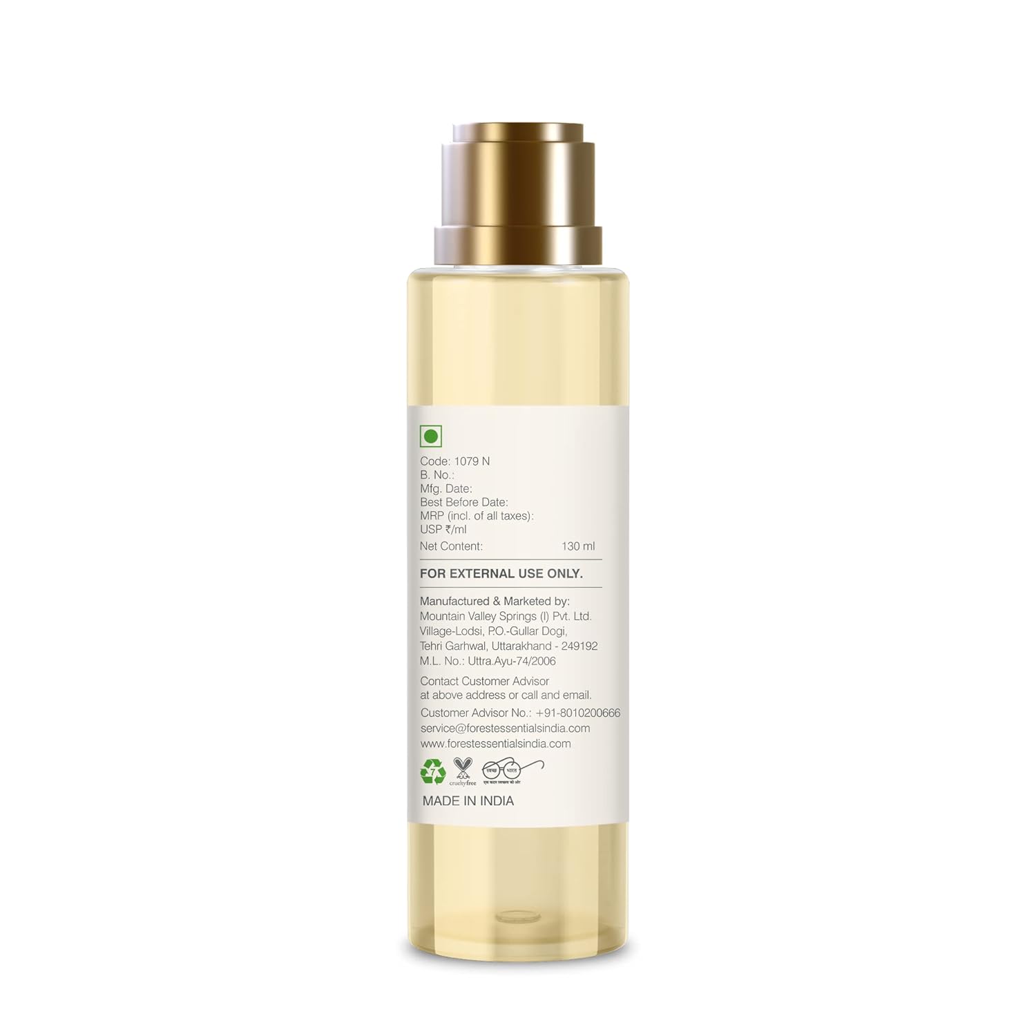 Forest Essentials After Bath Oil Nargis 130 ml (Body Oil)
