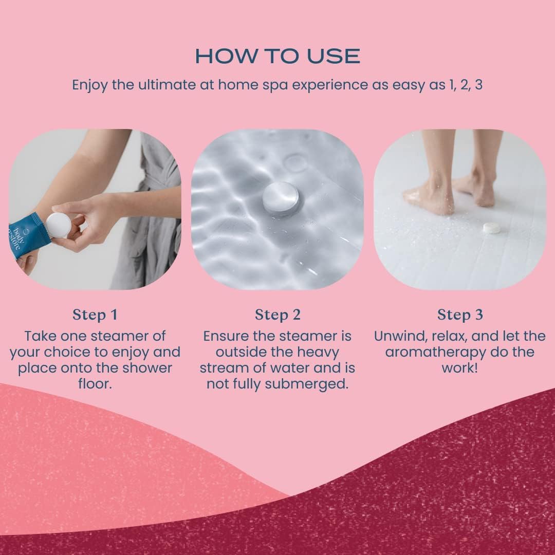 Body Restore Shower Steamers Aromatherapy - 15 Count - Christmas Stocking Stuffers, Relaxation Birthday Gifts for Women and Men, Stress Relief and Luxury Self Care - Amore