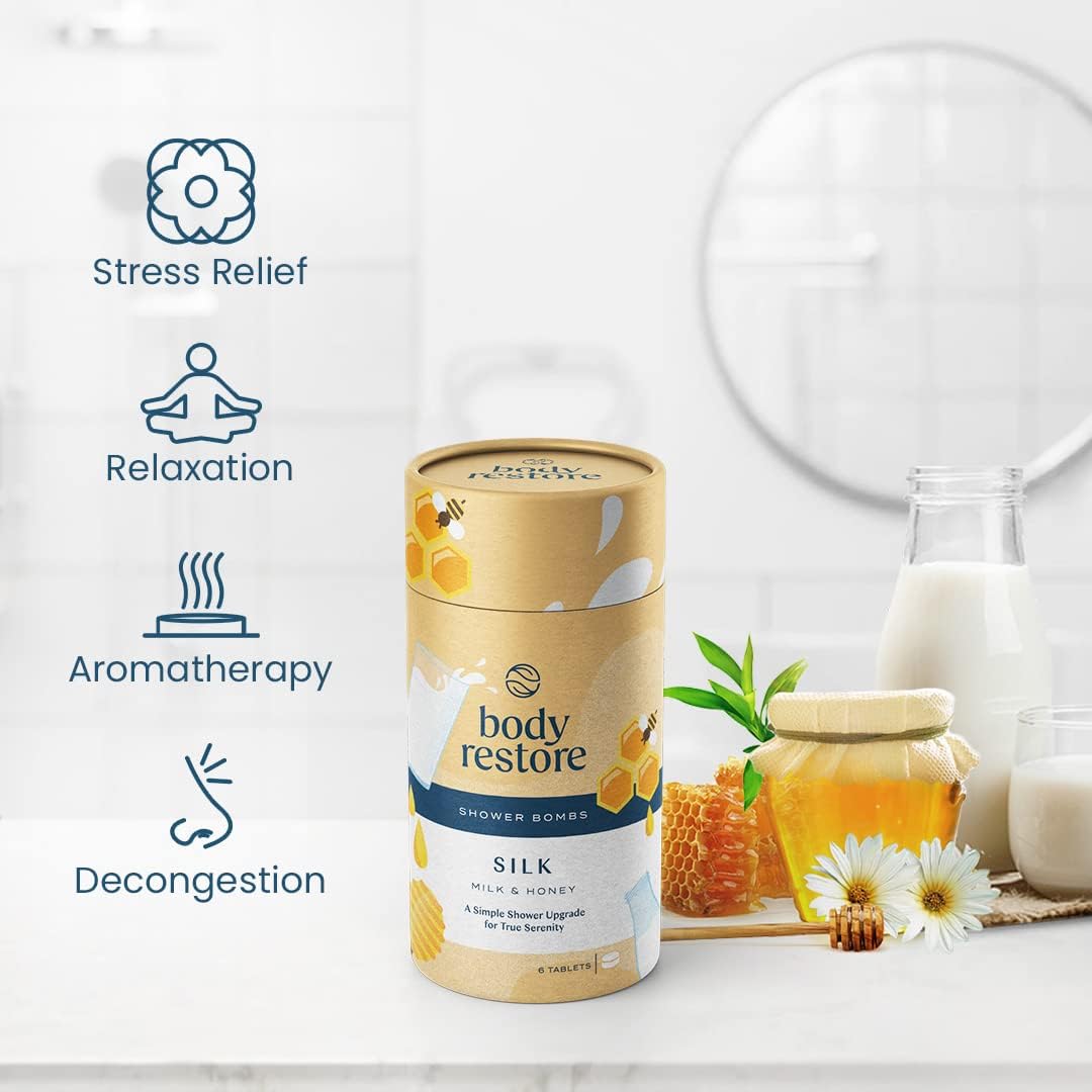 Body Restore Bath Bombs Aromatherapy 6 Packs - Christmas Gifts Stocking Stuffers, Relaxation Birthday Gifts for Women and Men, Stress Relief and Luxury Self Care - Lavender