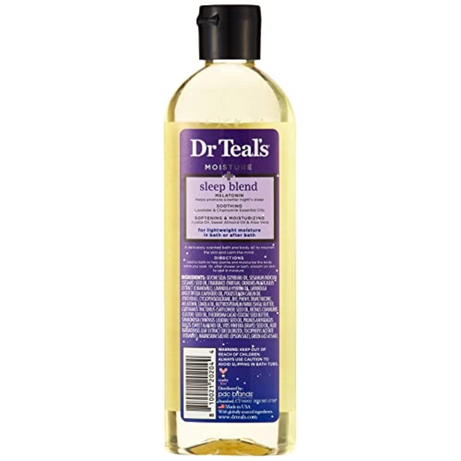 Dr Teal's Melatonin Essential Oil Moisturizing Bath & Body Oil 8.8oz (Packaging May Vary)