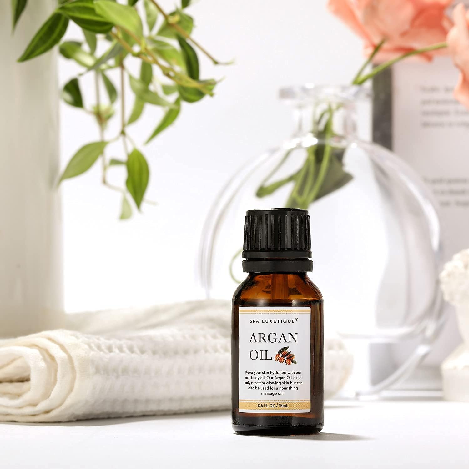 Bath Salts, Spa Luxetique Bath Salt for Soaking, Epsom Salts Set with 6 Pack Bath Salts, Wooden Spoons for Bath Salts, 0.5oz Argan Oil, Bath Salts for Women Relaxing Christmas Gifts,Gifts for Mom